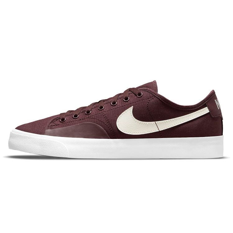 Nike Blazer Court SB Dark Wine Men Sneakers Red White Cashmere CV1658-601