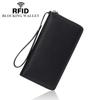 RFID искусственная кожа женские длинные кошельки большой емкости держатель для карт кошелек телефон молния клатч