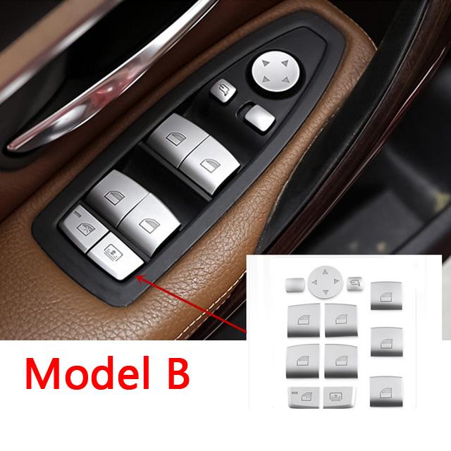 Хромированная дверь, окно, стекло, кнопка переключателя, крышка, накладка, наклейка для BMW 3/4/5 серии F10 F11 F30 F31 F34 F36 автомобиля