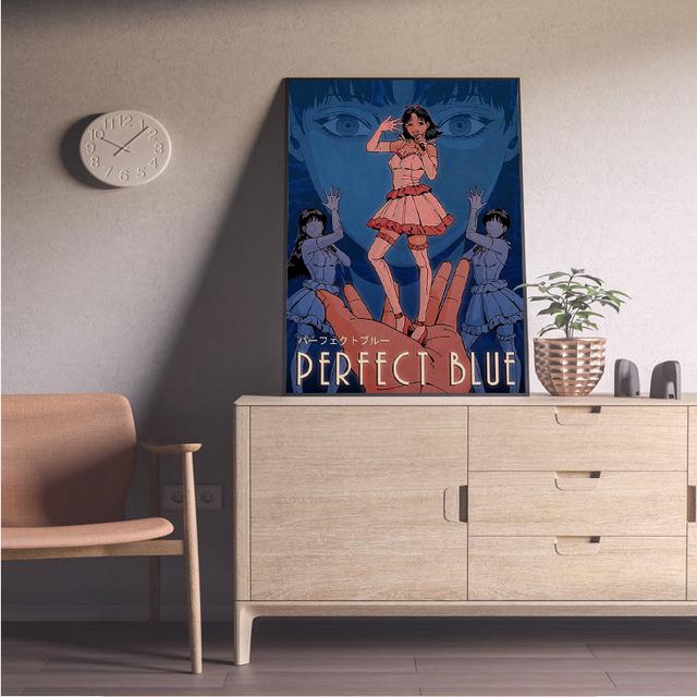 Perfect Blue Cartoon Poster Printing Japanese Cartoon Image Retro Room Home Bar Cafe Decoration Aesthetics