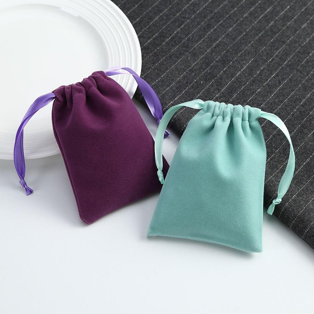 Многоцветный мешочек на шнурке, бархатный мешочек на шнурке, шикарные бархатные упаковочные мешочки, Свадьба