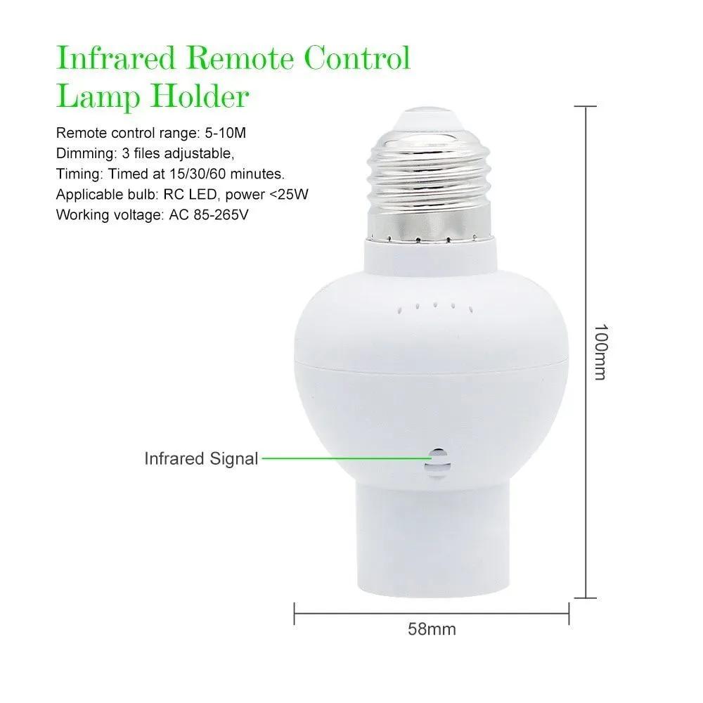 Remote Control E27 Lamp Socket with Dimming Function
