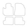 [Blm]To028 Black - Set Of Velour Floor Mats To Fit Toyota Rav4 Ii 2003-2006 3/5-Door - Black Trim