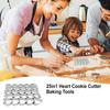 Heart Cookie Cutters 25 Cavity Small Heart Shape Cookie Cutter Valentine, Wedding Biscuit Molds For Baking Mini Cookie Stainless