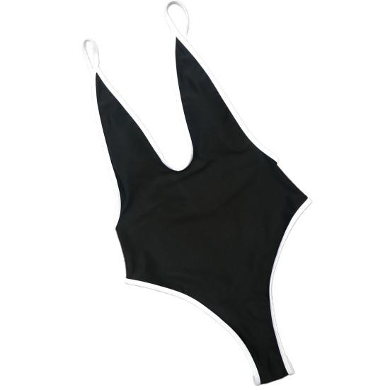 Summer Monokini Deep V Neck Slim Fit Spaghetti Strap Backless Summer