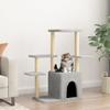 VidaXL Cat Tree with Sisal Scratching Posts Light Grey 97.5 Cm 172050
