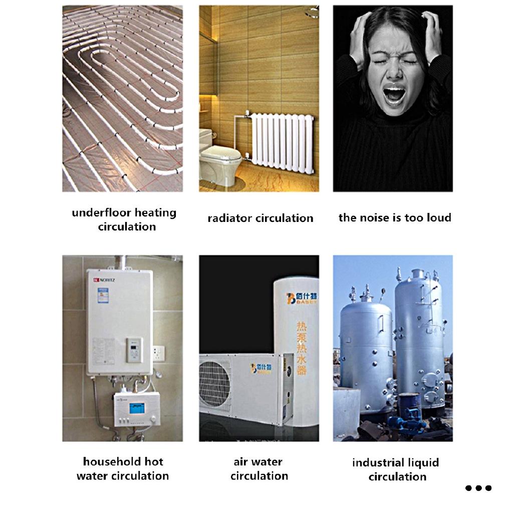 3-скоростной циркуляционный насос для центрального отопления, бесшумный, класс изоляции F, защита IP42, литой, 220В, насос для циркуляции горячей воды