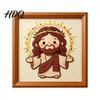 Beginner Faux Pearl Art Set Jesus Painting Kit DIY Handmade Rhinestone Faith-themed