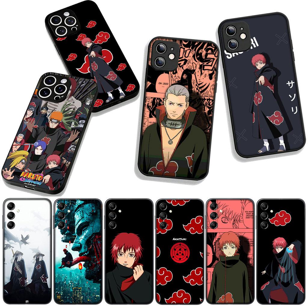Cover for Samsung Galaxy A36 A17 A26 A07 A35 A54 A53 A13 A33 A34 S8 S9 S20 S21 FE S10 Plus Case Comics Sasori Akatsuki Narutos