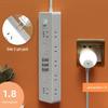 Multi-Function Triangular Power Strip with USB Ports