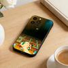 Volleyball Painted Phone Case For iPhone 17 16 15 14 13 12 Max Plus Silicone Black Cover