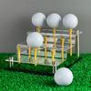 Решение для хранения 9-ball Golf Акриловая многоуровневая стойка Включает реалистичный травяной коврик и устойчивое нескользящее основание