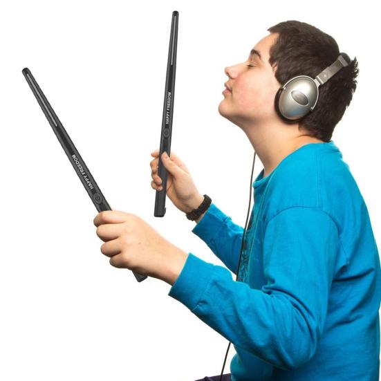 Виртуальная электронная барабанная установка Электрическая карманная пневматическая барабанная установка с барабанными палочками Педали Аудиоконвертер для взрослых Детей Новичков