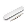 New Vetus Gold Feather/Dolphin Shape False Eyelash Planting Tweezers Stainless Steel Pinzas with Tinplate Case for Beauty Salon