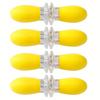 Corn Kernel Barbecue Forks - Dual-Color Yellow & Black Kitchen Utensils for Grilling Frying,and Baking - Durable and Easy to Use