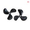1 Pairs Rc Boat Blades Paddle 3 Blades Nylon Boat Propeller Positive & Reverse