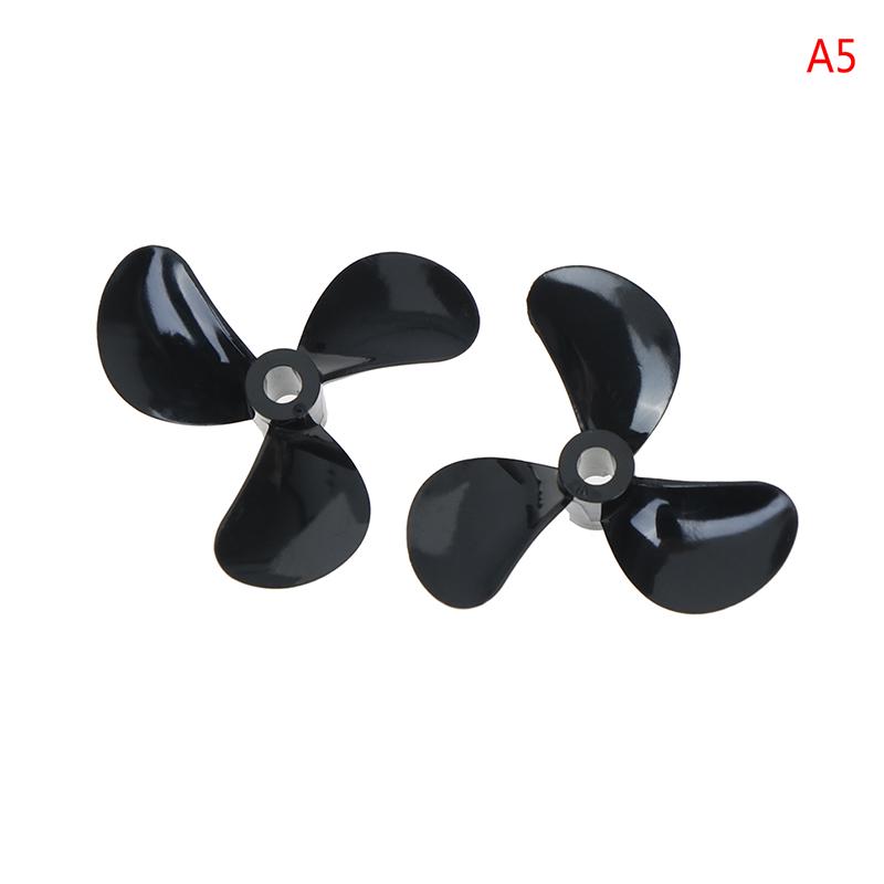 1 Pairs Rc Boat Blades Paddle 3 Blades Nylon Boat Propeller Positive & Reverse