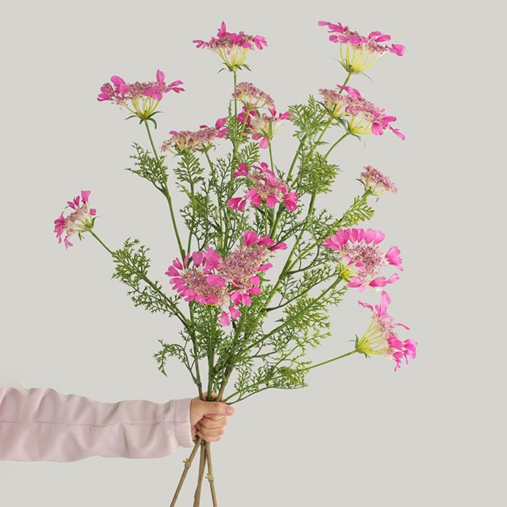4 Heads Fake Daisy Flower Long Stem Long Stem Flower Artificial Flower Branch Outdoor Garden