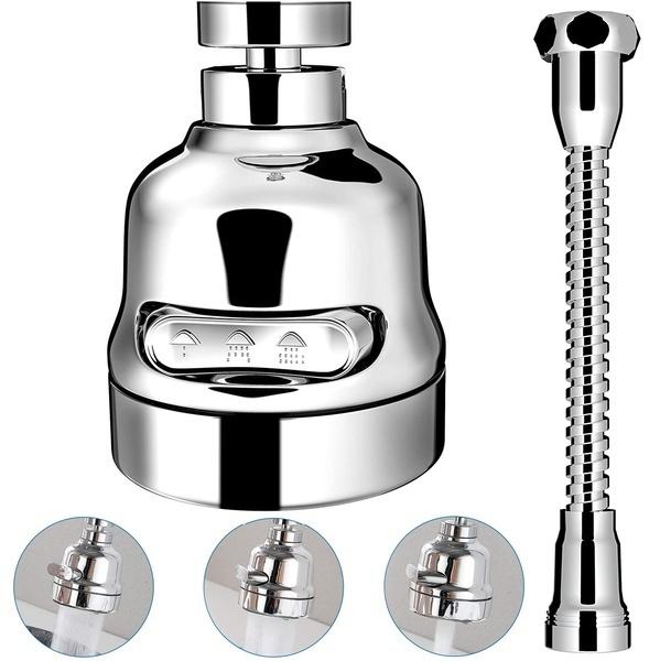 1pc 3 Mode 360 Degree Rotatable Faucet Sprayer Head Extender Kitchen Anti Splash Faucet Shower Water Saving