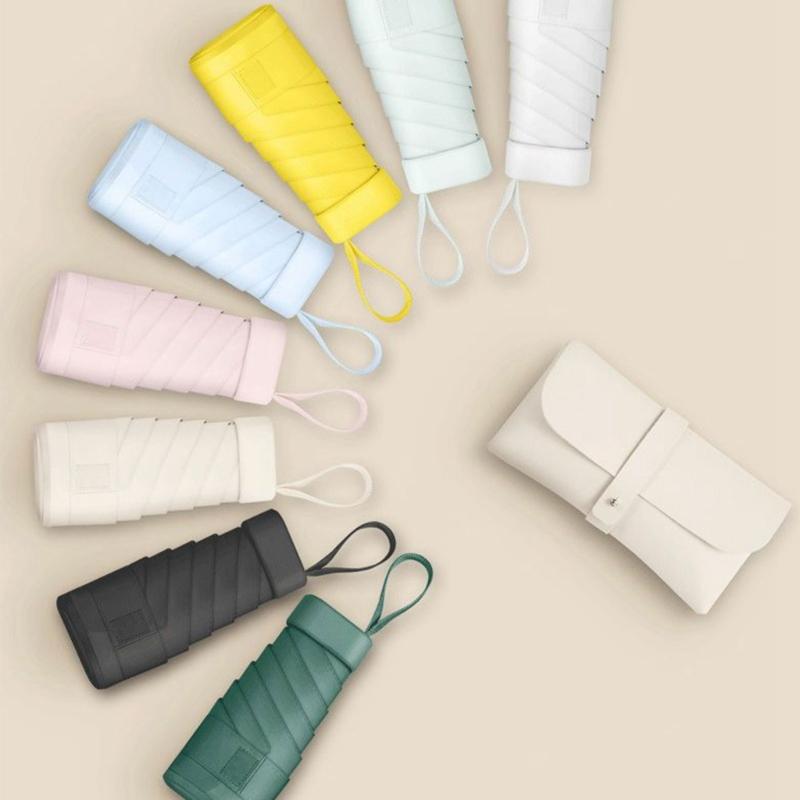 Карманный зонт Долговечность Конструкции из железного волокна УФ-зонт от солнца Дождевые зонты для активного отдыха и поездок на работу