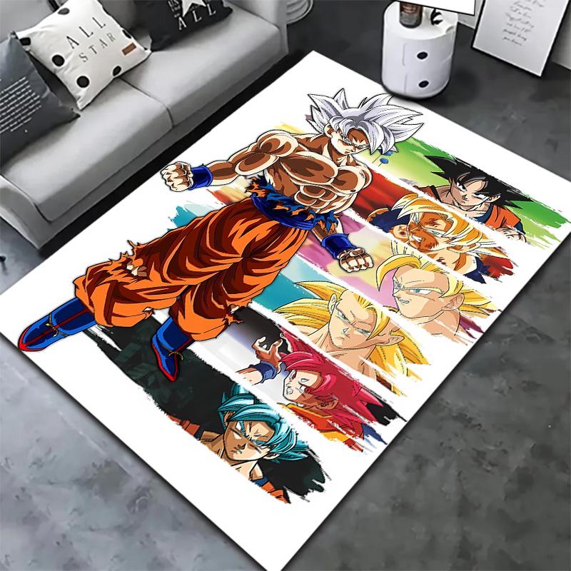 Ковер Dragon Ball Z для гостиной, спальни, дома, украшение дивана, нескользящий коврик для игр детей
