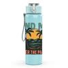 1PC Palm Tree Find Me Letter Print 750ml Color Plastic Sports Water Bottle Leakproof Flip Straw Lid Suitable for Sports Office Home Use