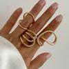 Ingemark 6 Styles Unique Large Petal Flower Twisted Wave Rings for Women Vintage Geometric Adjustable Ring Jewelry Steampunk Men