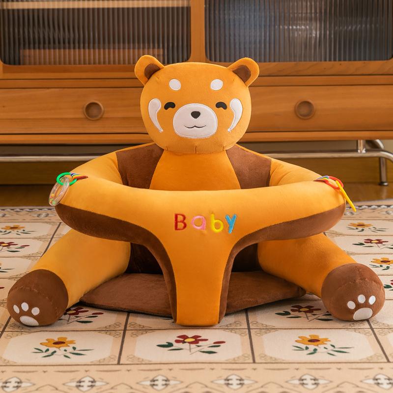Детское сиденье с поддержкой, плюшевый стульчик, обучающий сидению, удобное гнездышко для малышей, моющийся наполнитель, диван-колыбель (Только Чехол на стул)