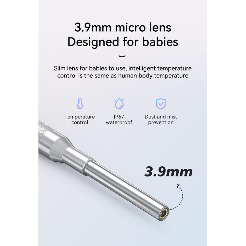 Digital Otoscope Camera Ear Camera With 4.3 Inch IPS Screen Ultra Clear View Ear Scope Camera 3.9mm Ear Wax Removal Tool