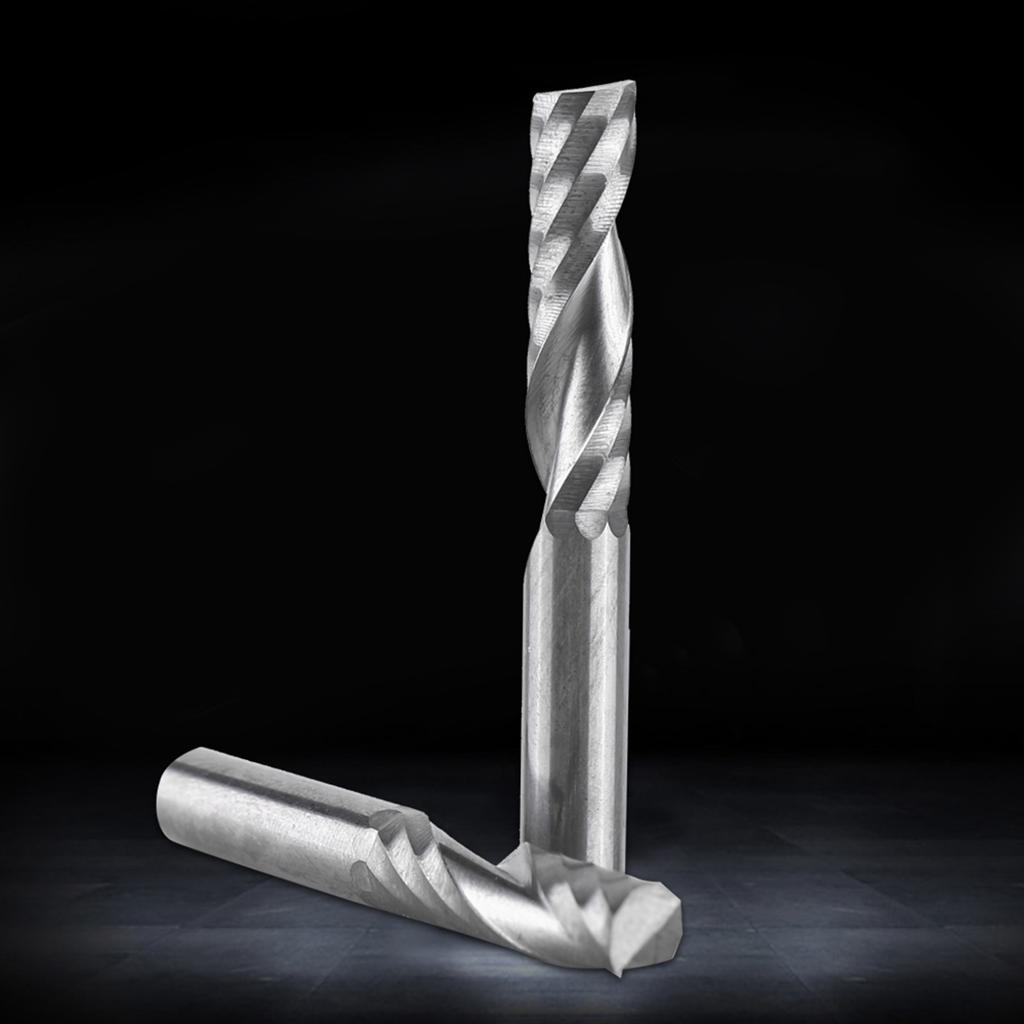 6mm Shank Tungsten Carbide Single Flute End Mills Spiral Cutters CNC Milling Bits Milling Bits Cutting Tool Milling Cutter