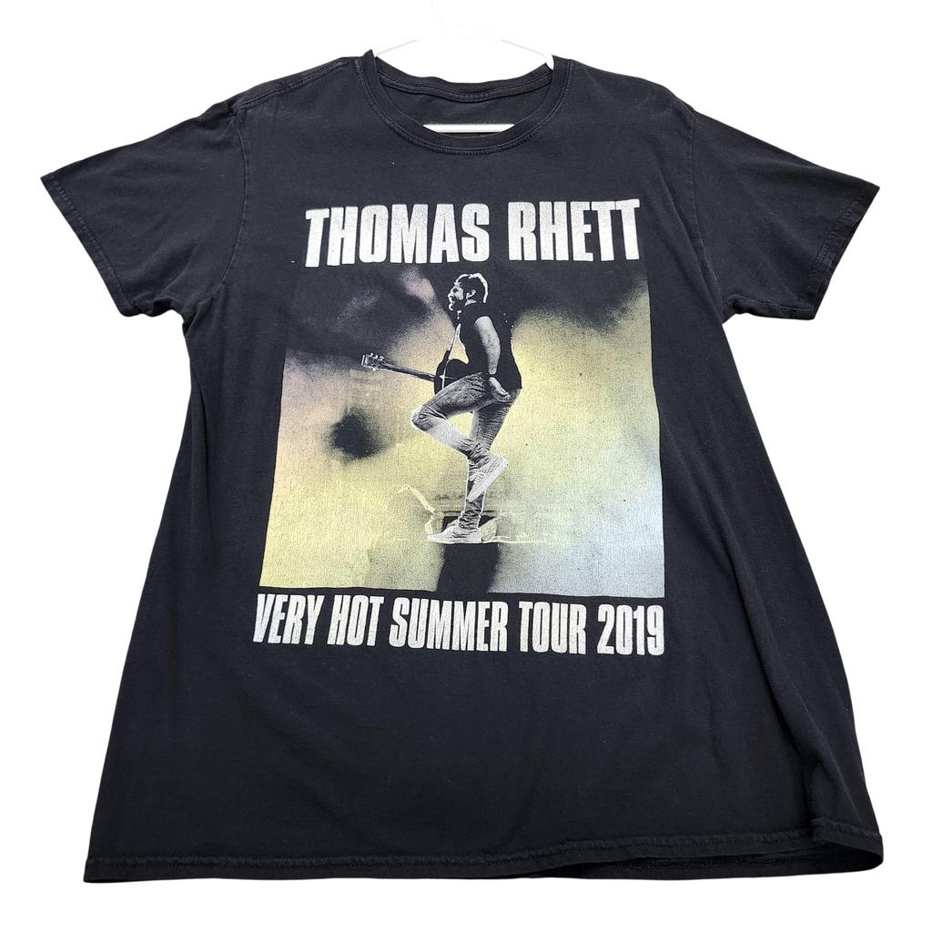 Thomas Rhett Shirt Mens Large Black Very Hot Summer Tour 2019 Graphic Tee Unisex T-Shirt