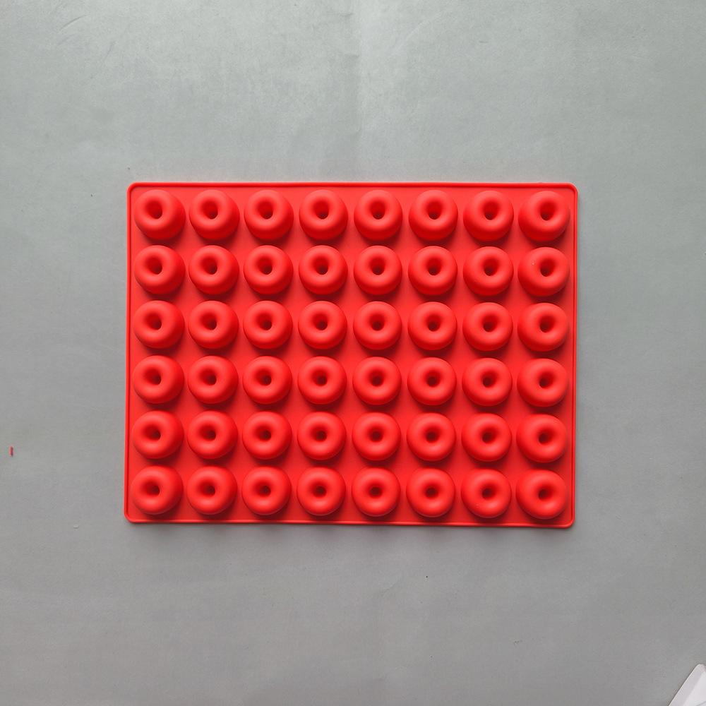48 Cavity Mini Donut Silicone Mold DIY Handmade Dropper Mold Candy pudding Chocolate Baking Cake Tool