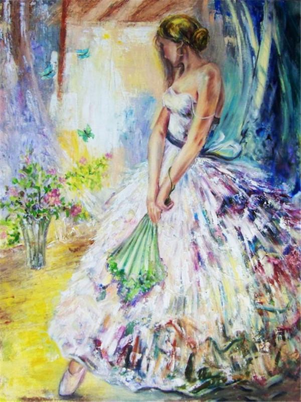 5d Алмазная картина Красота Скрипка Вышивка крестиком Полный Круглый Алмазная вышивка Портрет Горный хрусталь Комплект Домашний Декор