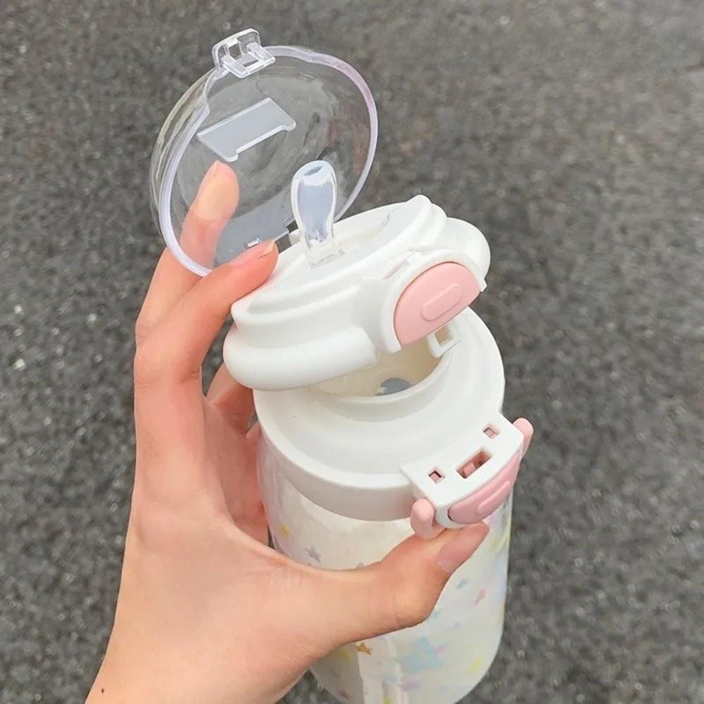 500ML Water Cup Transparent PC Drinking Cup Kawaii Water Tumbler Juice Drink