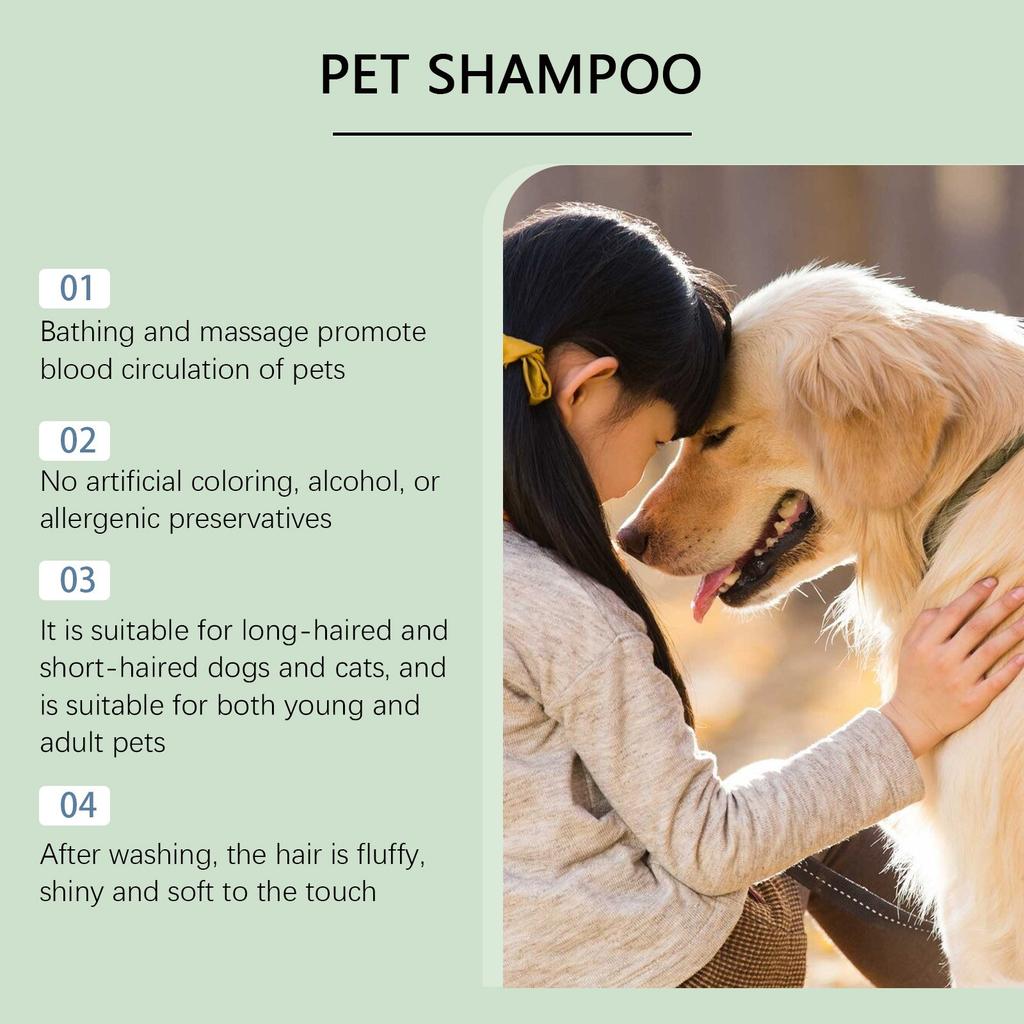 5 в 1 Pet Gentle Cleansing Shampoo Растительная сыворотка Питательная против колтунов для собак и кошек Универсальный без слез 100 мл