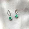Подлинные натуральные изумрудные серебряные серьги-подвески Halo, серебряные ювелирные изделия в подарок