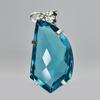 Stunning Fancy 66 Ct CERTIFIED Sapphire Bluish Green 925 Sterling Silver Pendant MY-PD-109-NS