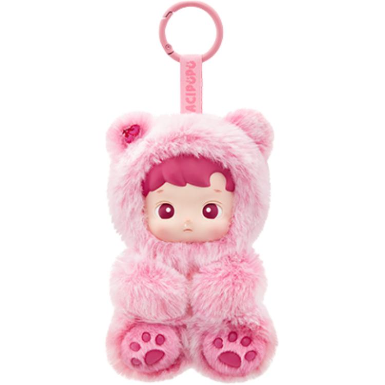 POP MART HACIPUPU Коллекция мармеладных мишек Виниловый плюшевый кулон Мистери-боксы, Один Мистери-бокс