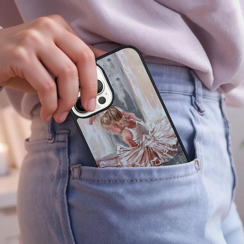 Чехол для телефона Арт Девочка Балерина Балетный Танец для iPhone 17 Air 15 16e 14 13 Pro Max Coque 12 11 Pro Max PLUS