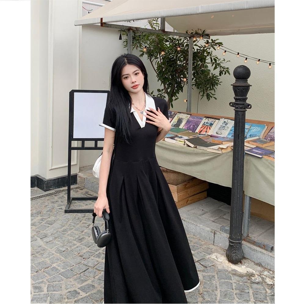 Платье большого размера для полных женщин, тип фигуры "груша", лето, повседневное, в стиле ретро, скрывающее живот и стройнящее длинное платье