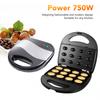 12 Walnut Mold Maker Non Stick Double Sided Heating Electric Oreshki Mold Maker US Plug 110V Electric Walnut Maker