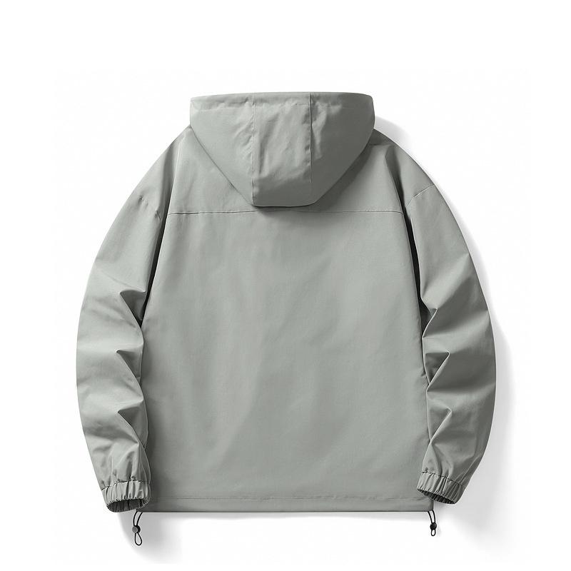 Пальто мужское осеннее простое модное брендовое свободное пальто с капюшоном одежда цветовое соответствие