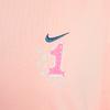 Women's Nike T Shirts Women's Pink Crew Neck Moderate Straight Fit
