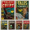 Tales From The Crypt Art Poster Pulp Magazine Пенни Ужасные принты Комиксы Ужасов Холст Настенные Панно Домашняя Комната Винтаж Декор