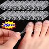 20Pcs Silicone Toe Protector Breathable Gel Toe Cap Men and Women Tasteless Toe Cover Small Toe Anti Friction Toe Tube
