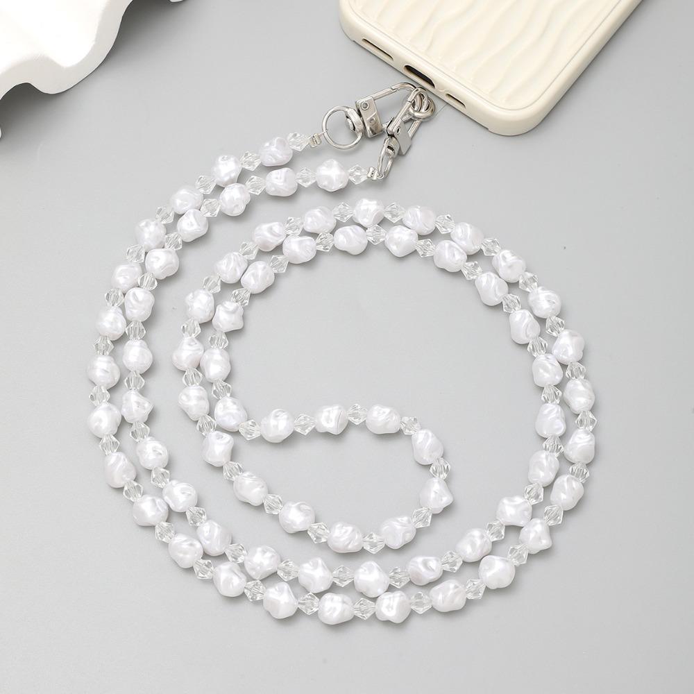 Beaded Pearl Strap Crossbody Chain DIY Doll Chain Portable Bag Chain