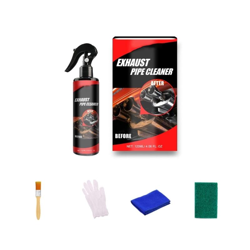 Удалить ржавчину с металлических поверхностей с инструментом-аппликатором Набор спреев для удаления ржавчины с выхлопной трубы для усиленной защиты и блеска