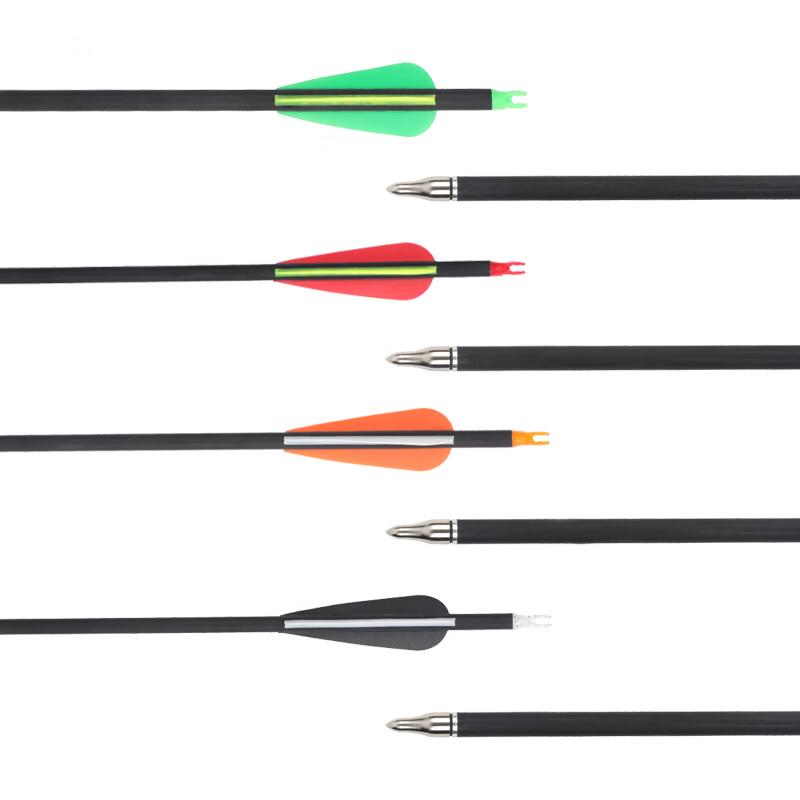 Mixed Carbon Fletched Arrows (10-Pack)
