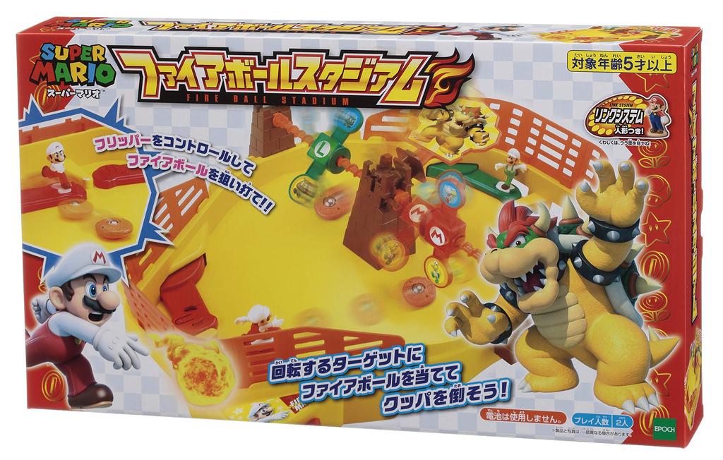 Epoch Super Mario Fireball Stadium ST Mark Certified Toy Game for Ages 5 and Up Number of 2 EPOCH Players