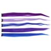 Colored Hair Extensions Highlight Synthetic Hairpiece Clipin Hair Extensions for Girls